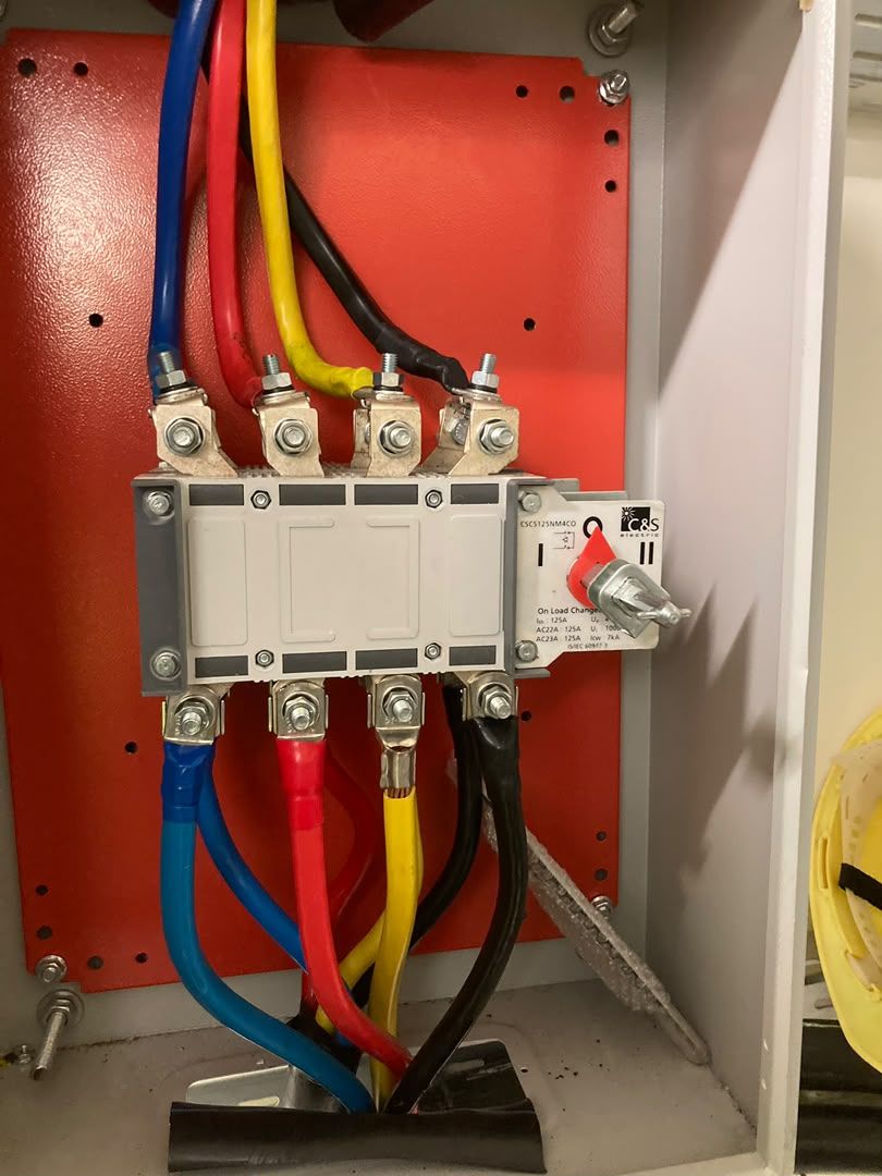 125 A on-load changeover switch