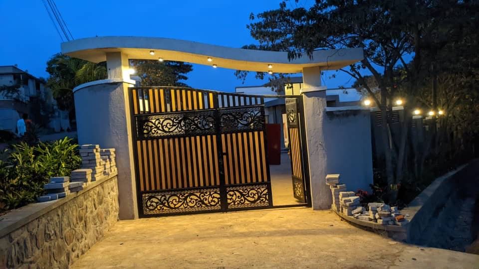 Gate and outdoor lighting